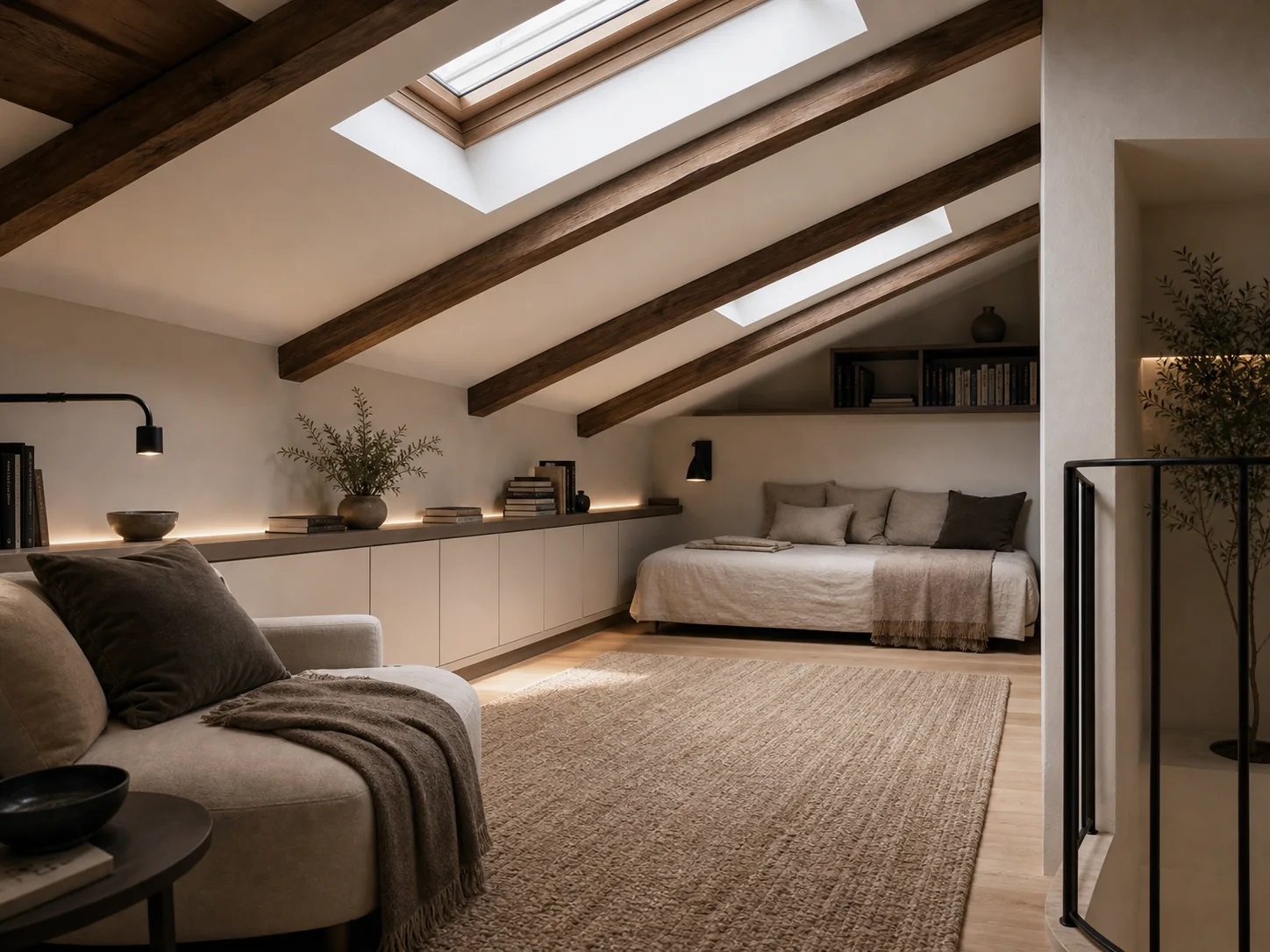 Turn an awkward loft into useful living space.