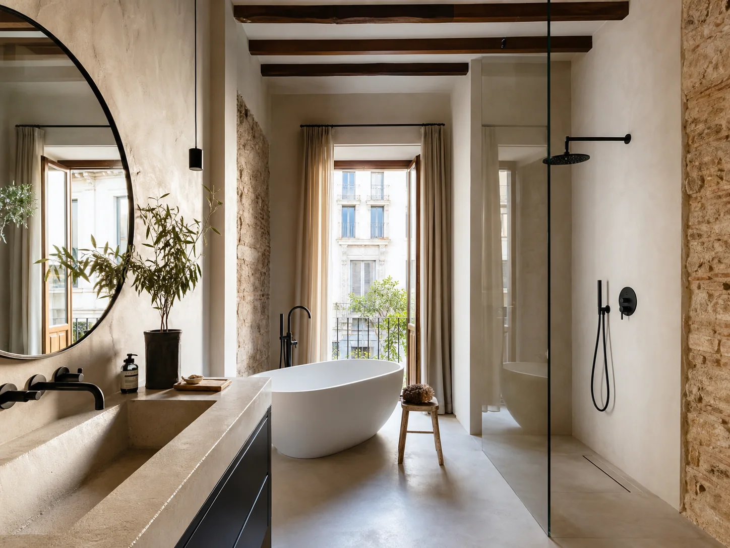 A bathroom that feels safe, comfortable and easy to look after.