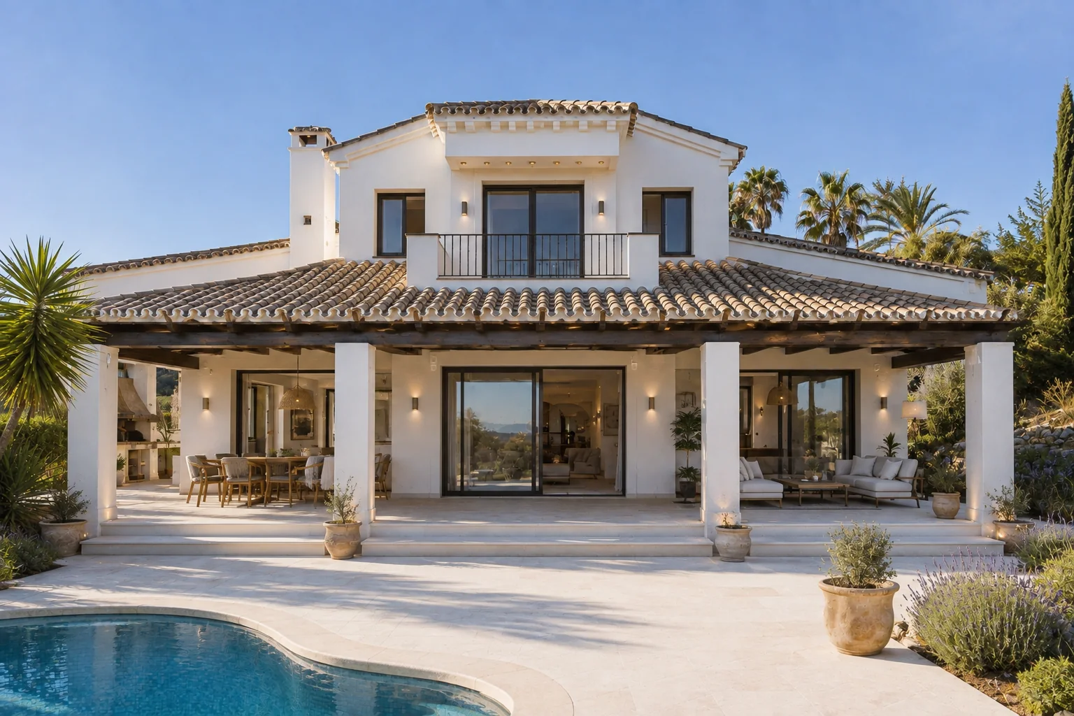 Interiores y exteriores pensados como un solo proyecto.