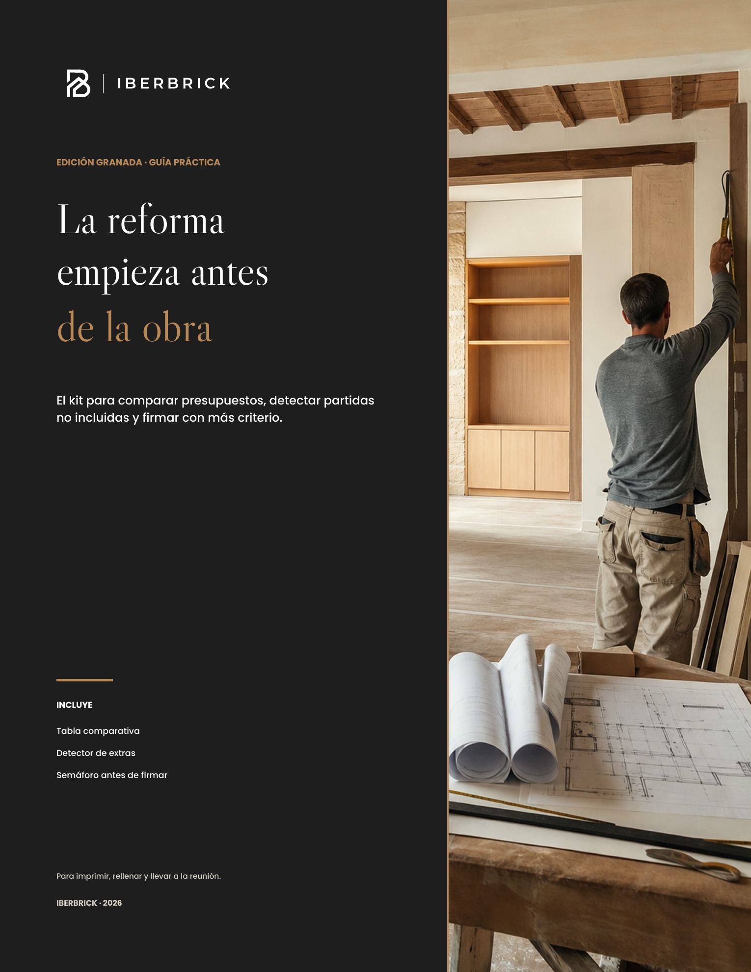 Portada de la guía La reforma empieza antes de la obra de Iberbrick